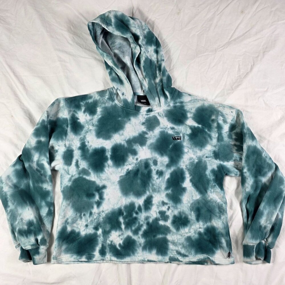 Vans Cloud Womens Size XL White Green Long Sleeve Hoodie Winter Warm Casual Walk